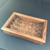 Walnut Wood Tray - Table Centerpiece - Valet Tray - Wooden Serving Platters - Home Decorating Gift Proudly Made in the USA Free Shipping