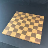 Regulation Size 18 Inch Chess Board made of Oak and Walnut Woods - Solid Handcrafted Gift For Any Chess Lover - Custom Orders Welcome