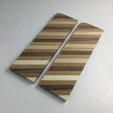 Wood Knife Scale Handle Blank for Knife Makers - 2 Pieces Walnut Oak Maple Arts and Crafts Supply (1.5”x5”x1/4”)