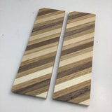 Wood Knife Scale Handle Blank for Knife Makers - 2 Pieces Walnut Oak Maple Arts and Crafts Supply (1.5”x5”x1/4”)