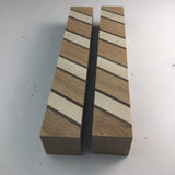 2 Hardwood Blanks For Wood Turning and Carving (1.25”W 1.25”T 8”Long) Oak Maple Walnut Arts and Crafts Supplies Laminated Blank