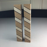2 Hardwood Blanks For Wood Turning and Carving (1.25”W 1.25”T 8”Long) Oak Maple Walnut Arts and Crafts Supplies Laminated Blank