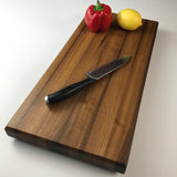 Large Walnut Wood Cutting Board  - Thick Walnut Charcuterie Board - Hardwood Butcher Block - Kitchen Serveware - Gift for Cook - Made in USA