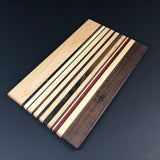 Walnut, Maple, Padauk Wood Cutting Board - Unique Table Centerpiece - Wood Serving Platter -  Charcuterie  Board - Proudly Made In The USA!