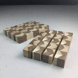 Hardwood Pen Turning Blanks Set Of 8 Walnut and Ash Woodworking Craft Supplies