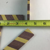 Wood Knife Scale Blanks 4 pieces (3.5”Lx1”Wx.25”thick) Purpleheart yellowheart project material hardwood supplies