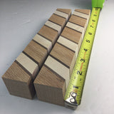 2 Hardwood Blanks For Wood Turning and Carving (1.25”W 1.25”T 8”Long) Oak Maple Walnut Arts and Crafts Supplies Laminated Blank
