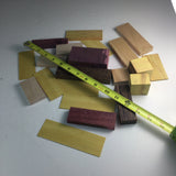 Wood Scraps For Arts and Crafts Exotic Hardwood Project Material Lot A1
