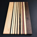 Walnut, Maple, Padauk Wood Cutting Board - Unique Table Centerpiece - Wood Serving Platter -  Charcuterie  Board - Proudly Made In The USA!