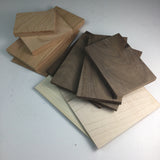 Thin Wood Scraps Maple Cherry Walnut for Arts and Crafts Woodworking Supplies Lot A6