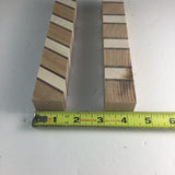 2 Hardwood Blanks For Wood Turning and Carving (1.25”W 1.25”T 8”Long) Oak Maple Walnut Arts and Crafts Supplies Laminated Blank