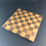 Regulation Size 18 Inch Chess Board made of Oak and Walnut Woods - Solid Handcrafted Gift For Any Chess Lover - Custom Orders Welcome