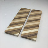 Wood Knife Scale Handle Blank for Knife Makers - 2 Pieces Walnut Oak Maple Arts and Crafts Supply (1.5”x5”x1/4”)