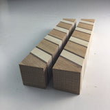 2 Hardwood Blanks For Wood Turning and Carving (1.25”W 1.25”T 8”Long) Oak Maple Walnut Arts and Crafts Supplies Laminated Blank