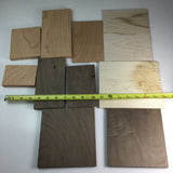 Thin Wood Scraps Maple Cherry Walnut for Arts and Crafts Woodworking Supplies Lot A6
