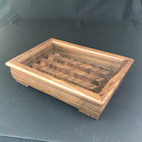 Walnut Wood Tray - Table Centerpiece - Valet Tray - Wooden Serving Platters - Home Decorating Gift Proudly Made in the USA Free Shipping