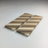 Wood Knife Scale Handle Blank for Knife Makers - 2 Pieces Walnut Oak Maple Arts and Crafts Supply (1.5”x5”x1/4”)