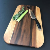 Large Wood Charcuterie Board -Large Hardwood Serving Platter - Maple - Walnut - Cutting Board -  Handmade Gift - Proudly Made in the USA!