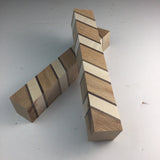 2 Hardwood Blanks For Wood Turning and Carving (1.25”W 1.25”T 8”Long) Oak Maple Walnut Arts and Crafts Supplies Laminated Blank