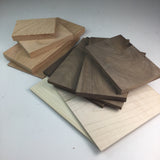 Thin Wood Scraps Maple Cherry Walnut for Arts and Crafts Woodworking Supplies Lot A6