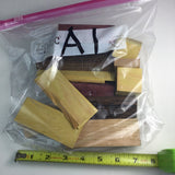 Wood Scraps For Arts and Crafts Exotic Hardwood Project Material Lot A1