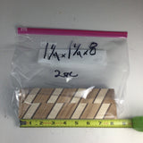 2 Hardwood Blanks For Wood Turning and Carving (1.25”W 1.25”T 8”Long) Oak Maple Walnut Arts and Crafts Supplies Laminated Blank