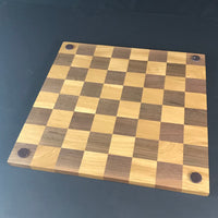 Regulation Size 18 Inch Chess Board made of Oak and Walnut Woods - Solid Handcrafted Gift For Any Chess Lover - Custom Orders Welcome