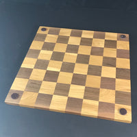 Regulation Size 18 Inch Chess Board made of Oak and Walnut Woods - Solid Handcrafted Gift For Any Chess Lover - Custom Orders Welcome