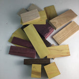 Wood Scraps For Arts and Crafts Exotic Hardwood Project Material Lot A1
