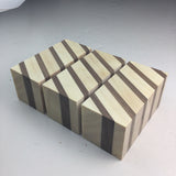 3 Hardwood Blanks For Wood Turning and Carving (3.5”L 1 11/16”W 1 11/16T) Poplar and Walnut Arts and Crafts Supplies Laminated Blank