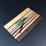 Walnut, Maple, Padauk Wood Cutting Board - Unique Table Centerpiece - Wood Serving Platter -  Charcuterie  Board - Proudly Made In The USA!