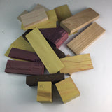 Wood Scraps For Arts and Crafts Exotic Hardwood Project Material Lot A1