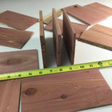 Thin Cedar Wood Scraps for Arts and Crafts Woodworking Supplies Lot A2