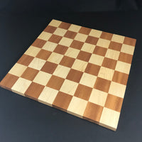 Tournament Size 18 Inch Wood Chess Board Handmade with Maple and Mahogany Checkers Board Game For Birthday Gift For Your Chess Player