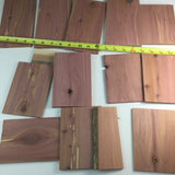 Thin Cedar Wood Scraps for Arts and Crafts Woodworking Supplies Lot A2