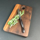 Small Walnut Charcuterie Board - Solid Walnut Wood Cutting Board - Gift For Cook - Hardwood - Food Prep  - Unique Chopping Block