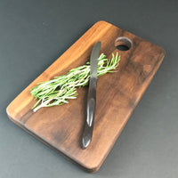 Small Walnut Charcuterie Board - Solid Walnut Wood Cutting Board - Gift For Cook - Hardwood - Food Prep  - Unique Chopping Block