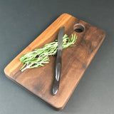 Small Walnut Charcuterie Board - Solid Walnut Wood Cutting Board - Gift For Cook - Hardwood - Food Prep  - Unique Chopping Block