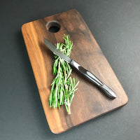 Small Walnut Charcuterie Board - Solid Walnut Wood Cutting Board - Gift For Cook - Hardwood - Food Prep  - Unique Chopping Block