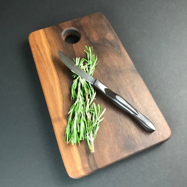 Small Walnut Charcuterie Board - Solid Walnut Wood Cutting Board - Gift For Cook - Hardwood - Food Prep  - Unique Chopping Block