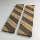 Wood Knife Handle Scale Blanks - Walnut and Cherry Wood - Arts and Crafts Supplies