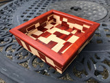 Wood Tray made of Maple And Padauk Wooden Serving Platters - Home Decorating Gift Proudly Made in the USA Free Shipping