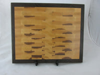 Large end grain cutting board. great gift idea. thick handmade maple and walnut cutting board. kitchen ideas. home decorating