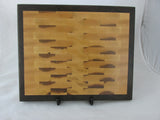 Large end grain cutting board. great gift idea. thick handmade maple and walnut cutting board. kitchen ideas. home decorating