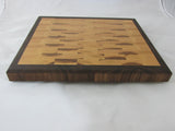 Large end grain cutting board. great gift idea. thick handmade maple and walnut cutting board. kitchen ideas. home decorating