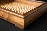 Table Centerpiece - Wood Tray - Maple And Walnut Serving Platter - Handmade Wooden Gift - Proudly made in the USA!