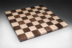 Handmade 18 Inch Chess Board Made Of Maple And Walnut - Tournament Size Board Game for Birthdays  - FREE DOMESTIC SHIPPING