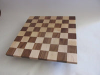 Handcrafted 16 Inch Chess Board - Solid Maple and Walnut - Birthday Gift for Chess Player - Handmade for Christmas and Holidays - Board Game - Free Domestic Shipping