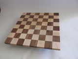 Handcrafted 16 Inch Chess Board - Solid Maple and Walnut - Birthday Gift for Chess Player - Handmade for Christmas and Holidays - Board Game - Free Domestic Shipping