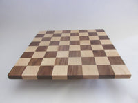 Handcrafted 16 Inch Chess Board - Solid Maple and Walnut - Birthday Gift for Chess Player - Handmade for Christmas and Holidays - Board Game - Free Domestic Shipping
